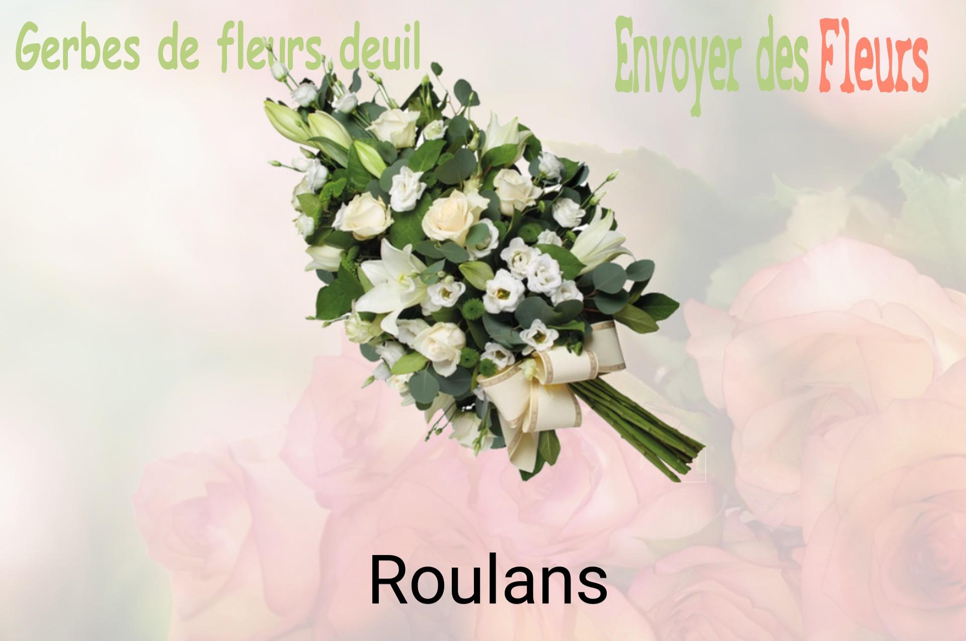 Gerbe de fleurs de deuil livrée à Roulans